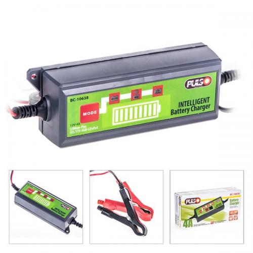 Зарядний пристрій PULSO BC-10638 12V/4.0A/1.2-120AHR/LCD/Iмпульсний, Зарядное устройство